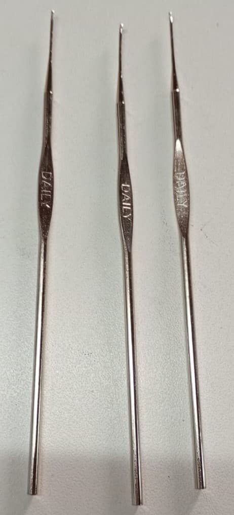 Agujas crochet silver